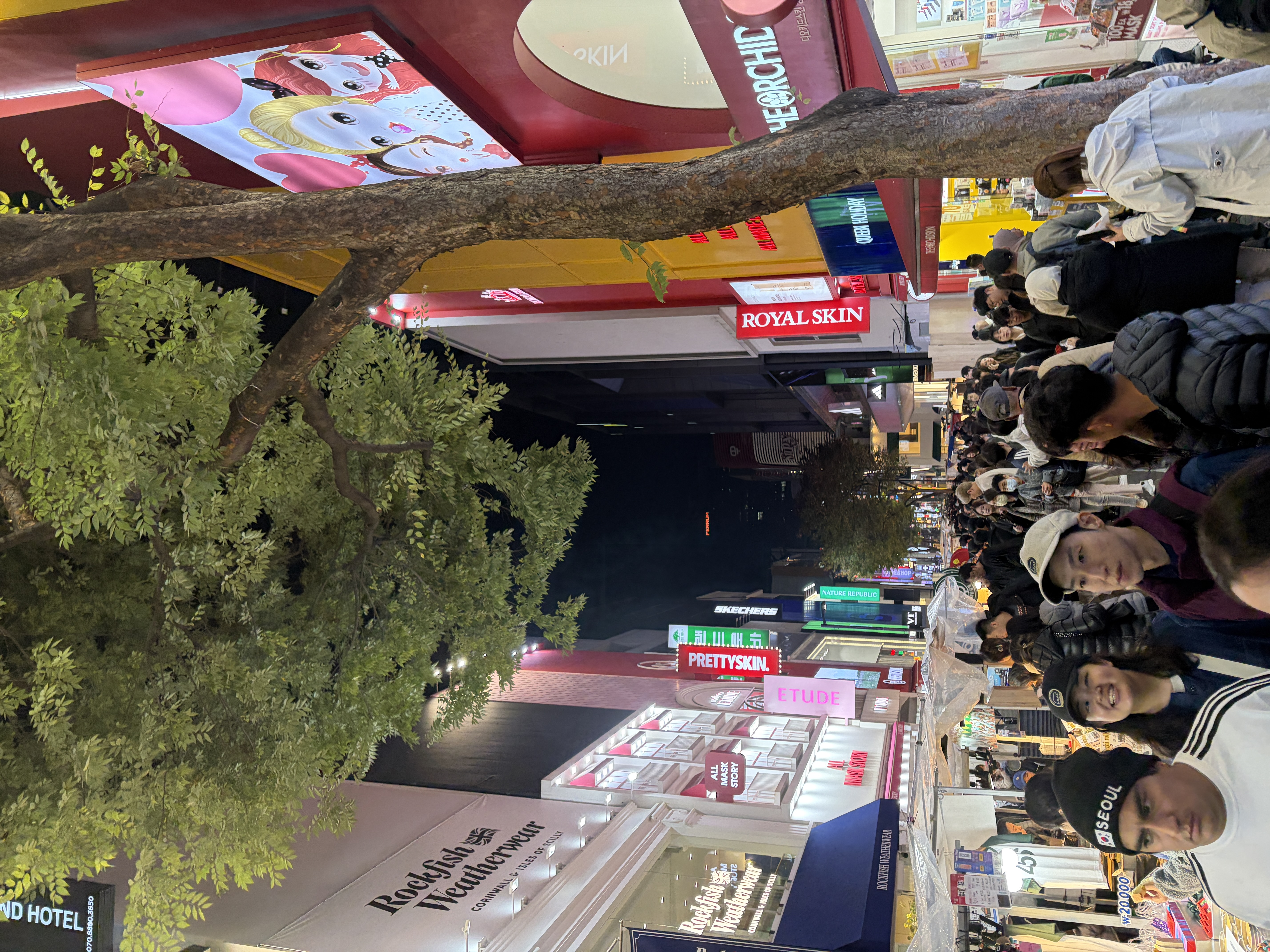 Myeongdong is very busy